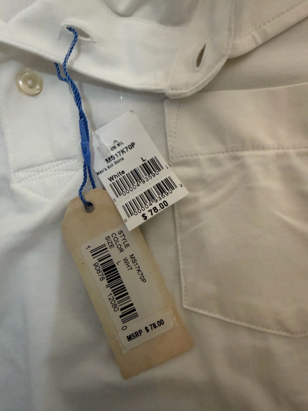 PETER MILLAR Size L  SOLID SEASIDE WASH POLO- WHITE - Picture 9 of 13